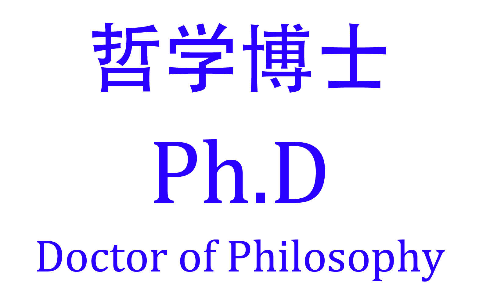 哲学博士PhD